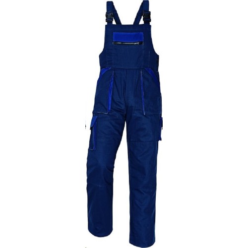Φόρμα Νο 52 Με Τιράντες Μπλέ 260 gr/m2 Βαμβακερή 100% MAX Bibpants Navy/Royal