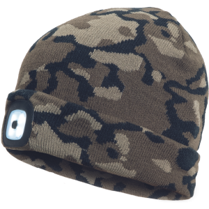 Camouflage/Variation Work Cap With Rechargeable Led Lens