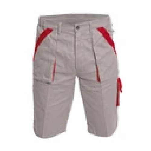 Bermuda No 58 Gray - Red Cotton