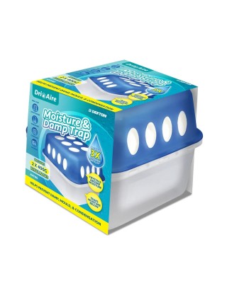 DEKTON Απορροφητής - Συλλέκτης Υγρασίας 400gr + 2 Ανταλλακτικούς Κρυστάλους