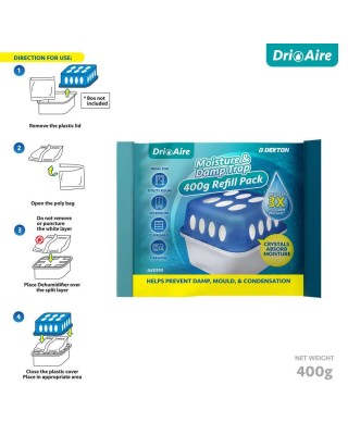 DEKTON Κρύσταλλοι Για Απορροφητή - Συλλέκτη Υγρασίας 400Gr