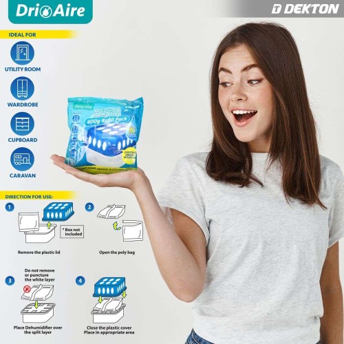 DEKTON Κρύσταλλοι Για Απορροφητή - Συλλέκτη Υγρασίας 400Gr