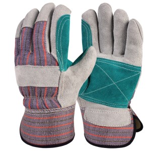 Γάντι ODYSSEY Δερματοπάνινα Πράσινη Ενίσχυση