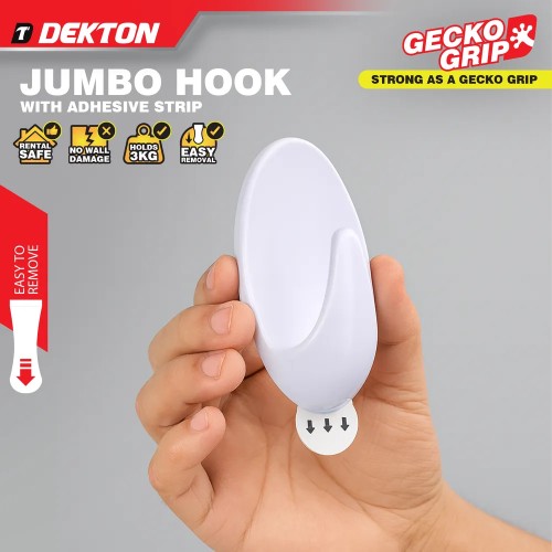 DEKTON Άγκιστρο Χουκ Μεγάλο Λευκό Με Λωρίδα Λειτουργίας DEKTON Άγκιστρο Χουκ Μεγάλο Λευκό Με Λωρίδα Λειτουργίας