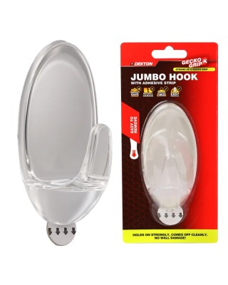 DEKTON Άγκιστρο Χουκ Μεγάλο Διάφανο Με Λωρίδα Λειτουργίας