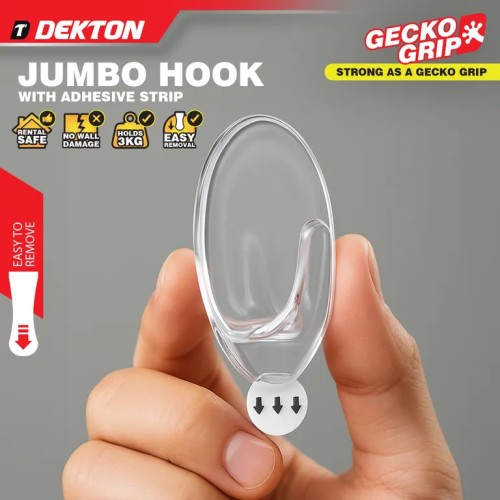 DEKTON Άγκιστρο Χουκ Μεγάλο Διάφανο Με Λωρίδα Λειτουργίας DEKTON Άγκιστρο Χουκ Μεγάλο Διάφανο Με Λωρίδα Λειτουργίας
