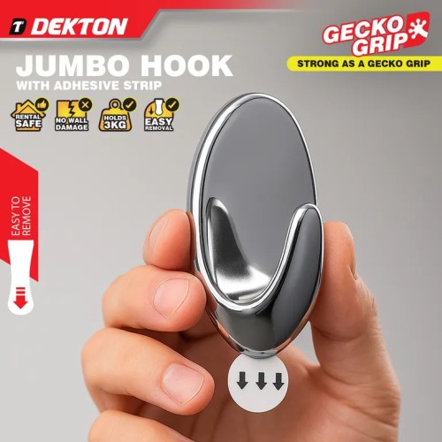 DEKTON Άγκιστρο Χουκ Μεγάλο Χρωμέ Με Λωρίδα Λειτουργίας DEKTON Άγκιστρο Χουκ Μεγάλο Χρωμέ Με Λωρίδα Λειτουργίας