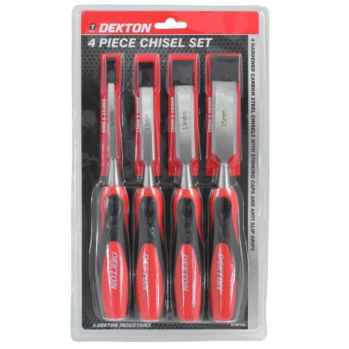 DEKTON 4 PIECE CHISEL SET 4-10-5-21mm