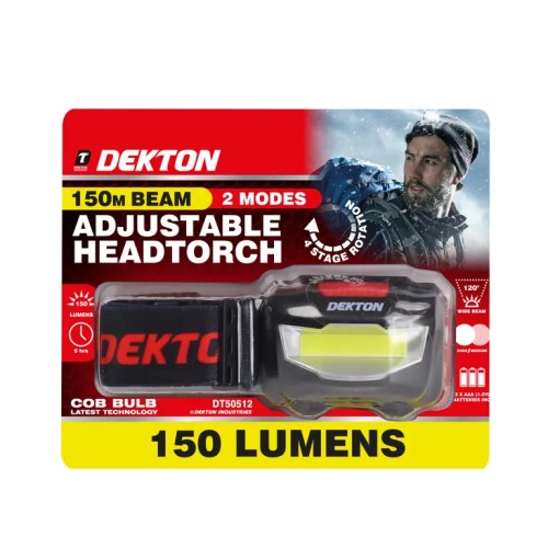 DEKTON Led Head Torch 150 Lumens