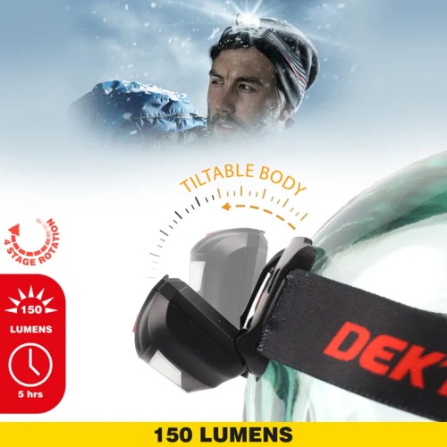 DEKTON Led Head Torch 150 Lumens