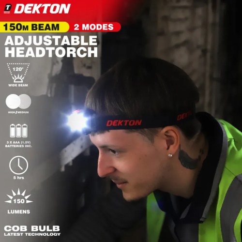 DEKTON Led Head Torch 150 Lumens