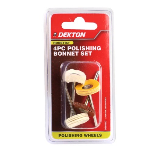 DEKTON Polishing Bonnet Set Assorted Colours 4-Piece