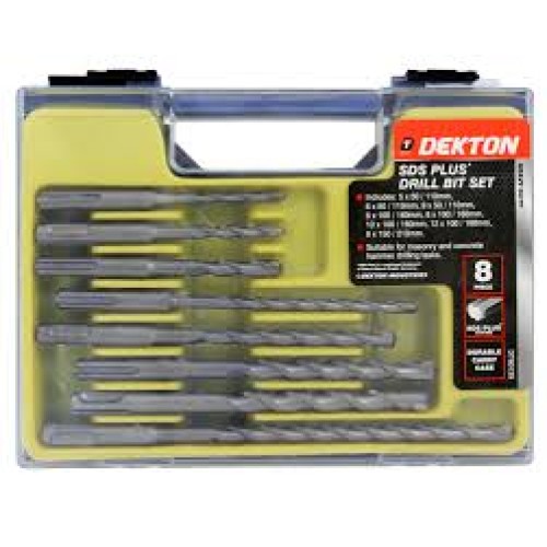 DEKTON 8 Pcs Drill Bit Set SDS PLUS .