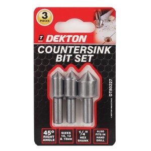 DEKTON 3PC Countersink 10-12-16mm