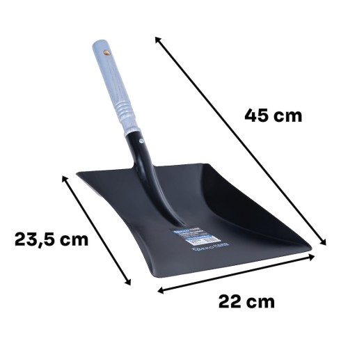 Fireplace ash scoop 21,7x23,5cm/38cm