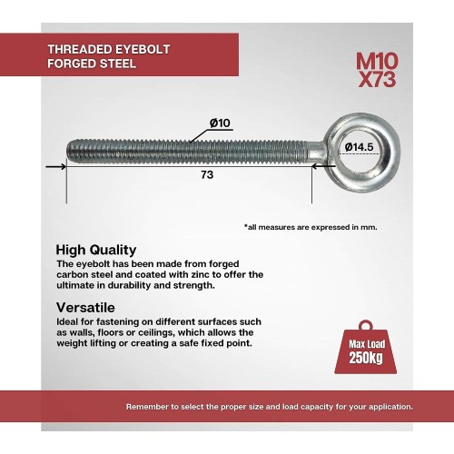 Index Βιδοθηλιά Με Σπείρωμα Ar M10x073 50Τεμ.
