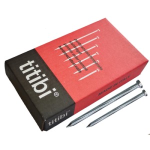 TITIBI Ατσαλόκαρφα Νο 3,5x100 Ραβδωτά Set 100 Τεμ. Γαλβανιζέ