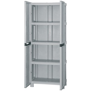 ART PLAST Wardrobe Plastic 70x39x172cm 3 Shelves 2 Sheets