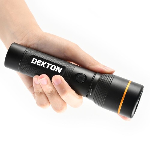 DEKTON Flashlight Rechargeable / Usb 1000Lumens 5 Functions