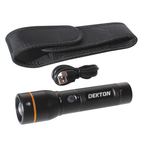 DEKTON Flashlight Rechargeable / Usb 1000Lumens 5 Functions