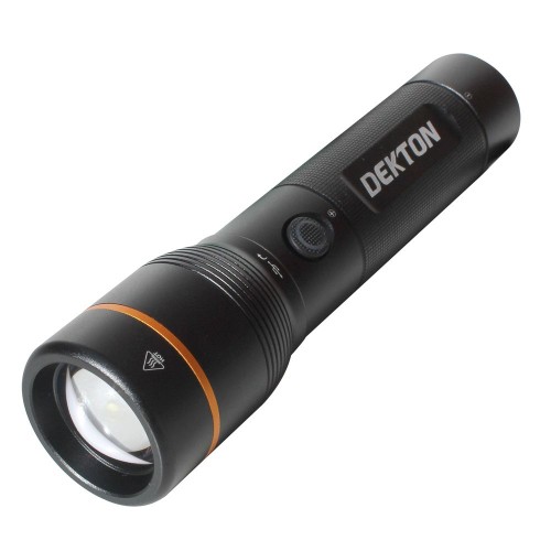 DEKTON Flashlight Rechargeable / Usb 1000Lumens 5 Functions