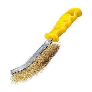 SIT Wire Brush Brass Plastic Handle Yellow Spid