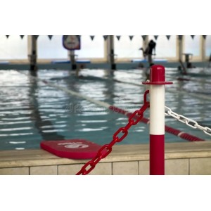 Marking Chain 25mx6mm Plastic Red White
