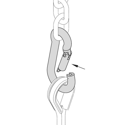 Safety Hook 8x80 m Galvanized DIN 5299/230Kg