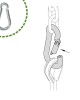 Safety Hook 8x80 m Galvanized DIN 5299/230Kg