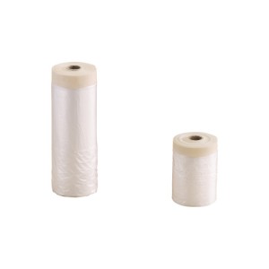 Masking tape with plastic sheeting 180cmx20m