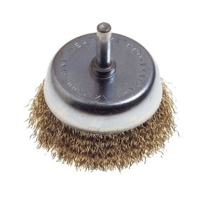 Wire Brush 70mm Bell With Shaft Φ6mm