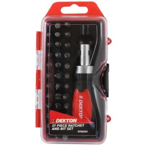 DEKTON Set 38 pcs. Bits-Ratchet-Screwdriver