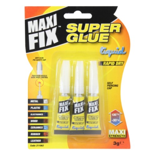 Κόλλα SUPERGLUE MAXIFIX 3x3gr