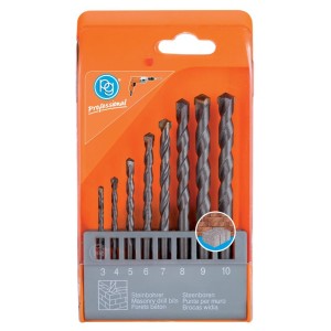 SET 8 MASONRY DRILLS 3/10mm