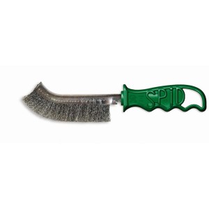 Wire Brush Inox-S Φ0.3 Plastic Handle Green Spid SIT