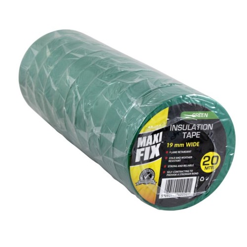 Insulating tape Green MAXIfix 19mmx20m