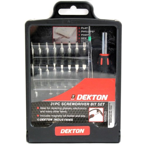 DEKTON Set 31 pcs. Screwdriver & Bits